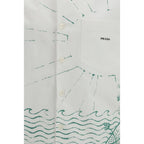Prada White Cotton Pattern Shirt
