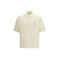 Ami Paris Beige Cotton Polo Shirt