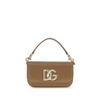 Dolce & Gabbana Brown Calf Leather Bos Taurus Shoulder Bag