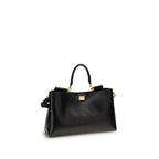 Dolce & Gabbana Black Calf Leather Bos Taurus Shoulder Bag