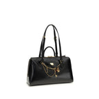Dolce & Gabbana Black Calf Leather Bos Taurus Shoulder Bag
