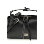Dolce & Gabbana Black Calf Leather Bos Taurus Shoulder Bag