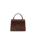 PINKO Burgundy Goatskin Handbag