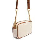 Balmain Brown Cotton Crossbody Bag