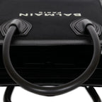 Balmain Black Cotton Tote Bag