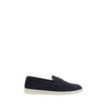 Prada Blue Rubber Slip-On Loafers