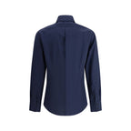 Brunello Cucinelli Blue Cotton Shirt