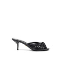Dolce & Gabbana Black Snake Skin  Platform Sandals