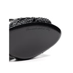 Dolce & Gabbana Black Snake Skin  Platform Sandals