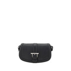 Alexander McQueen Black Calf Leather Bos Taurus Shoulder Bag