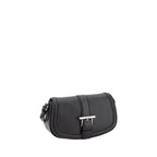 Alexander McQueen Black Calf Leather Bos Taurus Shoulder Bag