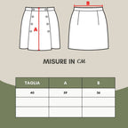 Lardini Gray Wool Midi Skirt