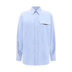 Brunello Cucinelli Light Blue Cotton Dress Shirt