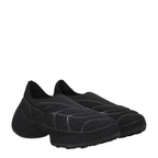 Givenchy Black Fabric Slip-On Loafers
