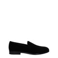 Dolce & Gabbana Black Velvet Slip-On Loafers