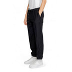 Armani Exchange Black Polyester Casual Pants