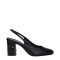 Max Mara Black Leather High Heel Pumps