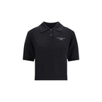 Givenchy Black Wool Polo Shirt