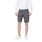 Armani Exchange Blue Cotton Bermuda Shorts