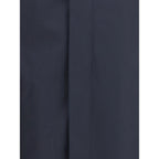 Burberry Blue Cotton Coat