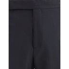 Lardini Black Viscose Casual Pants