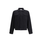 Lardini Black Fleece Wool Coat