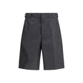 Prada Black Recycled Polyamide Bermuda Shorts