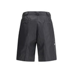 Prada Black Recycled Polyamide Bermuda Shorts