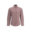Brunello Cucinelli Multicolor Cotton Pattern Shirt