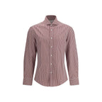Brunello Cucinelli Multicolor Cotton Pattern Shirt