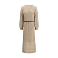 Brunello Cucinelli Beige Mohair Casual Dress