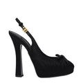 Dolce & Gabbana Black Satin High Heel Pumps