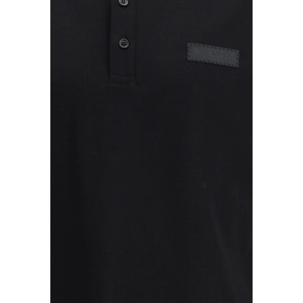 Black Cotton Polo Shirt