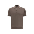 Brunello Cucinelli Brown Cotton Polo Shirt