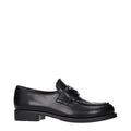 Prada Black Leather Slip-On Loafers