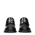 Prada Black Leather Slip-On Loafers