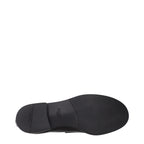 Prada Black Leather Slip-On Loafers