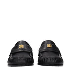 Givenchy Black Leather Slip-On Loafers