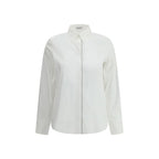 Brunello Cucinelli White Cotton Dress Shirt