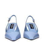 Dolce & Gabbana Light Blue Leather Pumps