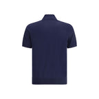 Brunello Cucinelli Blue Cotton Polo Shirt