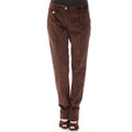 Dolce & Gabbana Brown Cotton Casual Pants